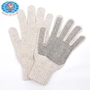7G wool spinning with PVC dotted work safety glove on palm