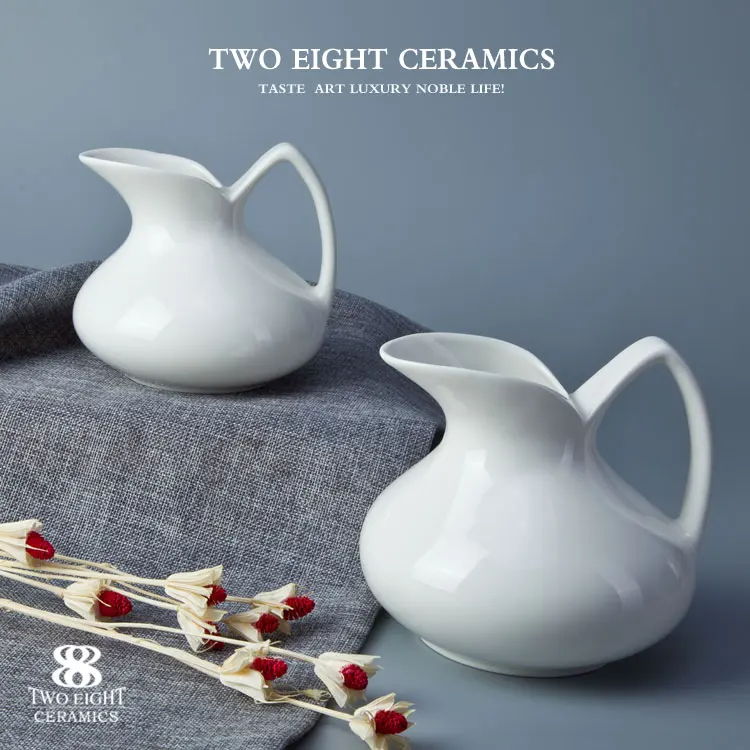 Special design  ceramic porcelain teapot shape milk pot
