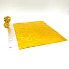 Gold colored embossed chocolate wrapping paper foil from factory with nice quality