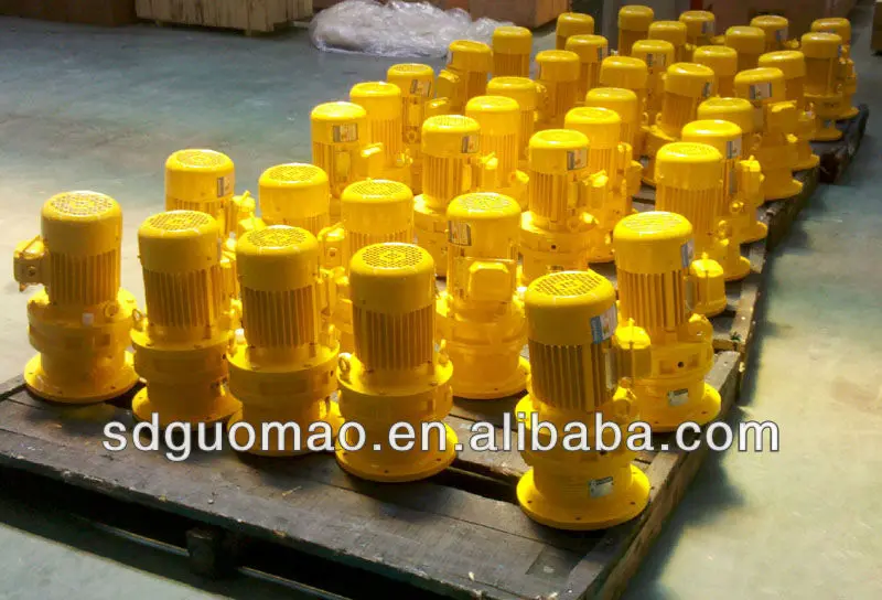 cycloid reducer with yellow color