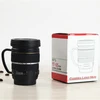 Hot Selling Good Quality Creative Caniam 17-55 Camera Lens Double Wall Insulated Plastic Coffee Mugs With Handles