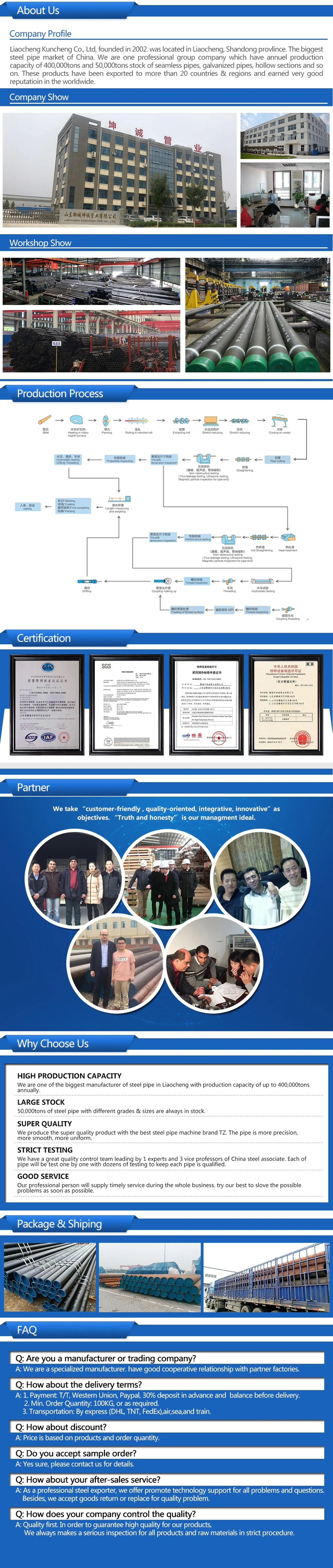 ASTM A53Gr.B Rubber Lined Carbon Steel Pipe