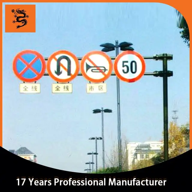 portable perforated galvanized steel led traffic sign poles