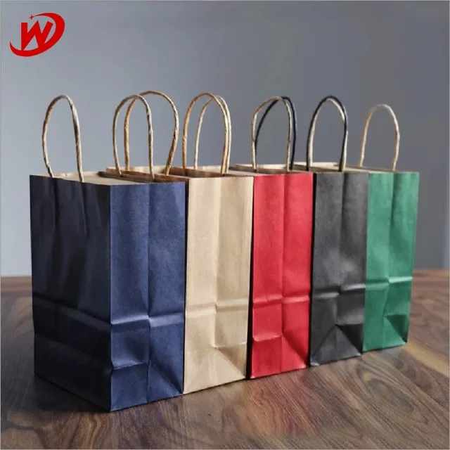 china white paper bag with handle wholesale 98