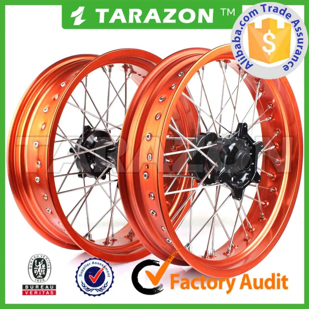 aftermarket 16" inch alloy supermotard rim /wheel set