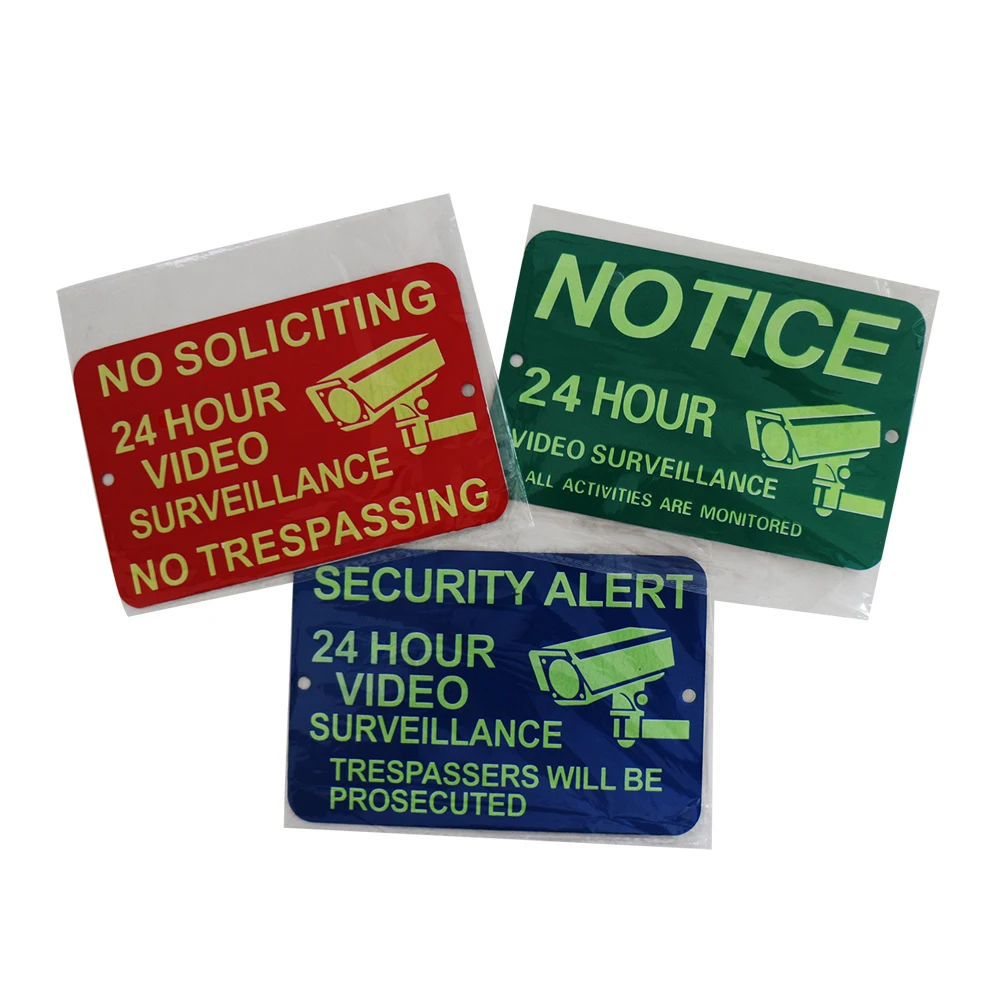 24 Hour Video Surveillance Luminous Traffic Sign Board