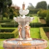 2019 New Antique Large Round Garden Decorative Natural Stone Art Sculpture Water Fountain Outdoor
