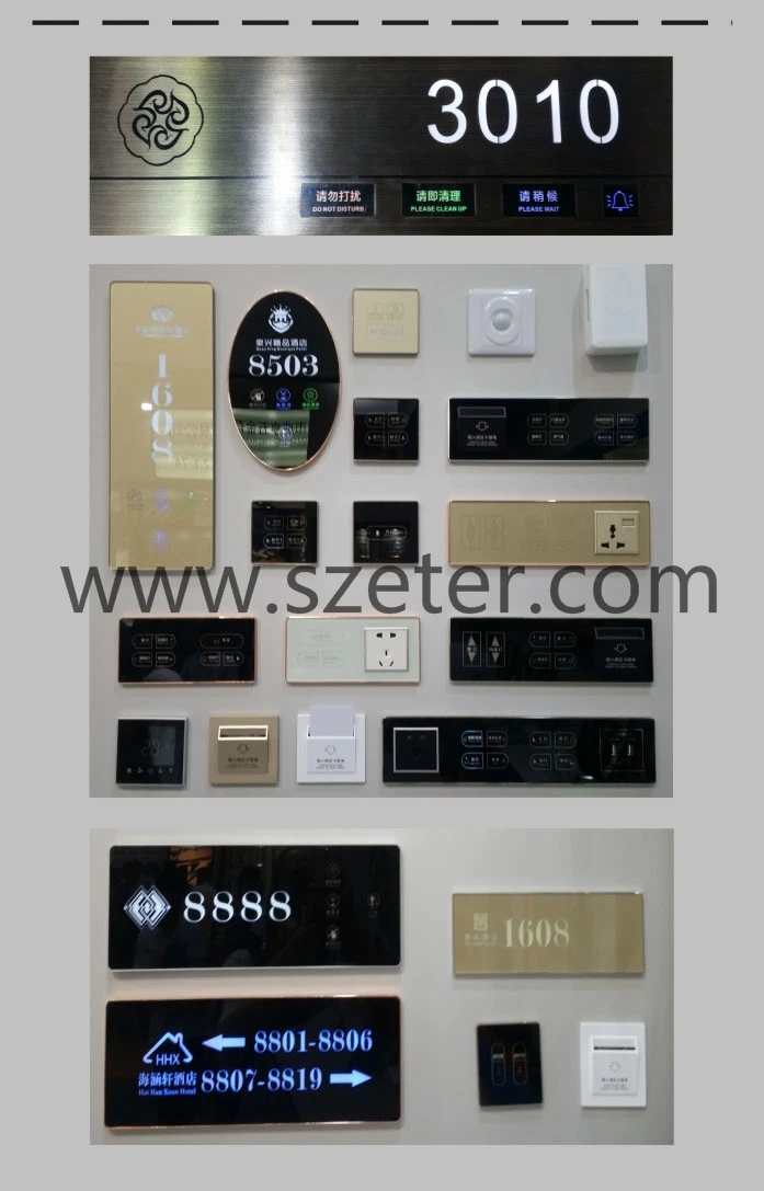 Customize Wireless Electrical Hotel Door Bell Room Hotel Touch Doorbell Switch