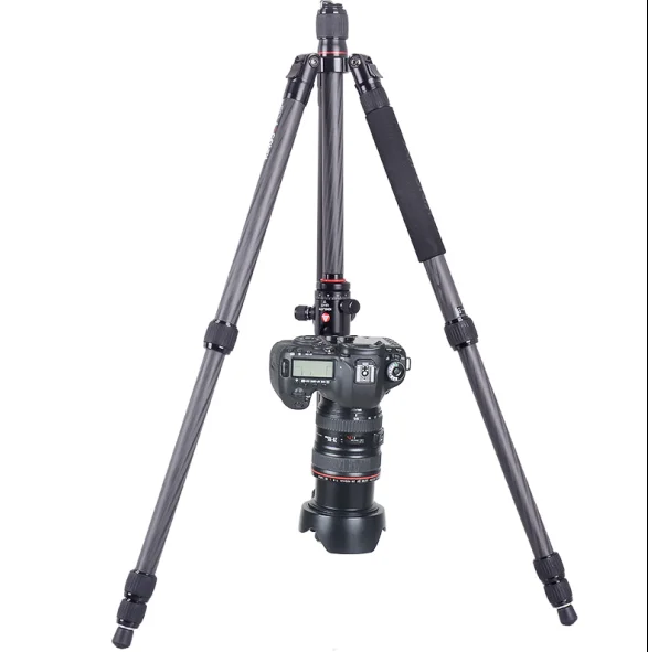 Outdoor Photography Accessories KINGJOY Professional Carbon Fiber Camera Tripod Stand K1208 for DSLR Camera
