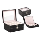 High Grade 20 slots Material PU Leather Luxury Watch Storage Box for Displaying