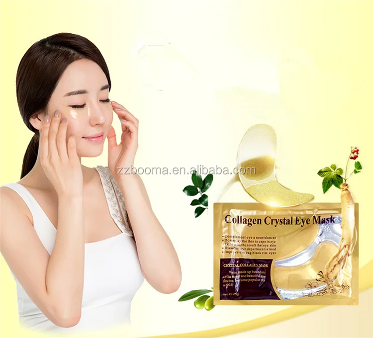 Hot Sale 24K Gold Crystal Collagen Eye Mask Gel Eye Mask