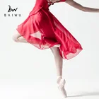 117145406 Baiwu Dance Long Chiffon Ballet Skirt Wrap Skirt