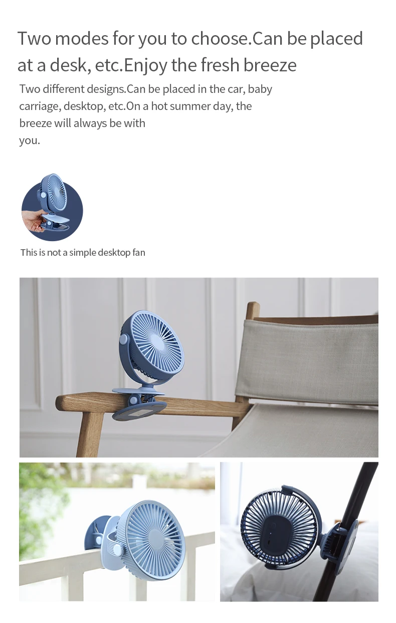 Table Fan, IMYCOO, Portable, 2000mah - detail 14