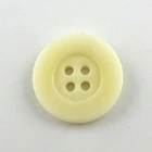 natural white tagua nut button with 4 holes