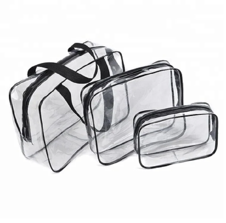 3Pcs Crystal Clear Cosmetic Bag TSA Air Travel Toiletry Bag Set with Zipper Vinyl PVC Make-up Pouch Handle Straps for Women Men
3Pcs Crystal Clear Cosmetic Bag TSA Air Travel Toiletry Bag Set with Zipper Vinyl PVC Make-up Pouch Handle Straps for Women Men
