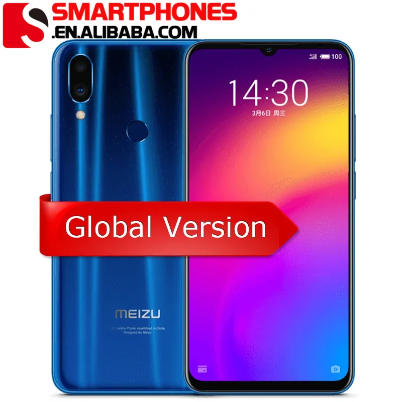 

Global Version Meizu Note 9 4G 4GB 64GB Snapdragon 675 Octa Core 6.2 2244x1080p FHD 48.0mp Fingerprint Cell Phone, N/a