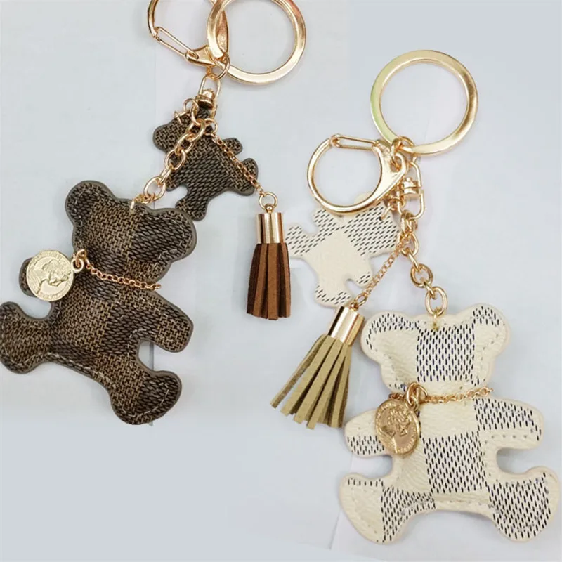 New Fashion PU Leather Bear Key Chain Tassel Key Ring Car Bag Keychain For Women Jewelry Accessories Gift, As picture shows
New Fashion PU Leather Bear Key Chain Tassel Key Ring Car Bag Keychain For Women Jewelry Accessories Gift, As picture shows