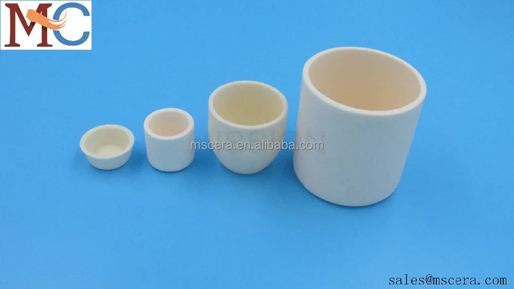 High Thermal Conductivity Ceramic Parts Gold Melting Ceramic Crucibles