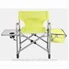 Cheap folding aluminum foldable directors chair with side table