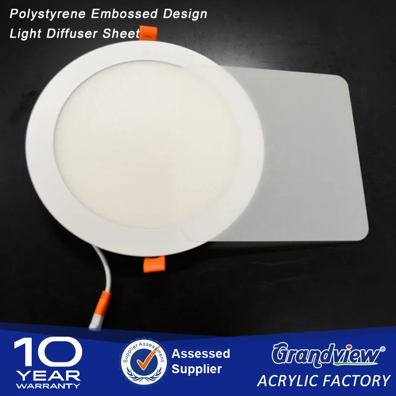 PS material frosted LED diffuser sheet for LED panel light