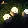 Tumbler Chicken LED Silicon Night Light 2 Color Changing Desk Table Lamp For Kids as Gift