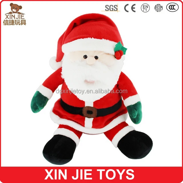 cheap christmas gift toy stuffed santa clause toy
