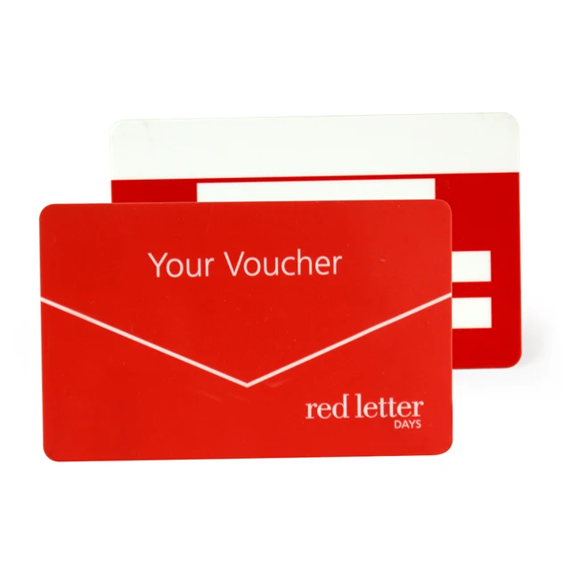 customized cmyk offset printing pvc plastic gift voucher card