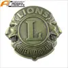 Custom 3D Design Vintage Lion Head Badge