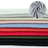 Stripe polyester spandex knitted 8X3 rib knit fabric blue price custom
