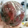 Wholesale Natural Petrified Wood Decoration Polished Spheres Crystal Ball