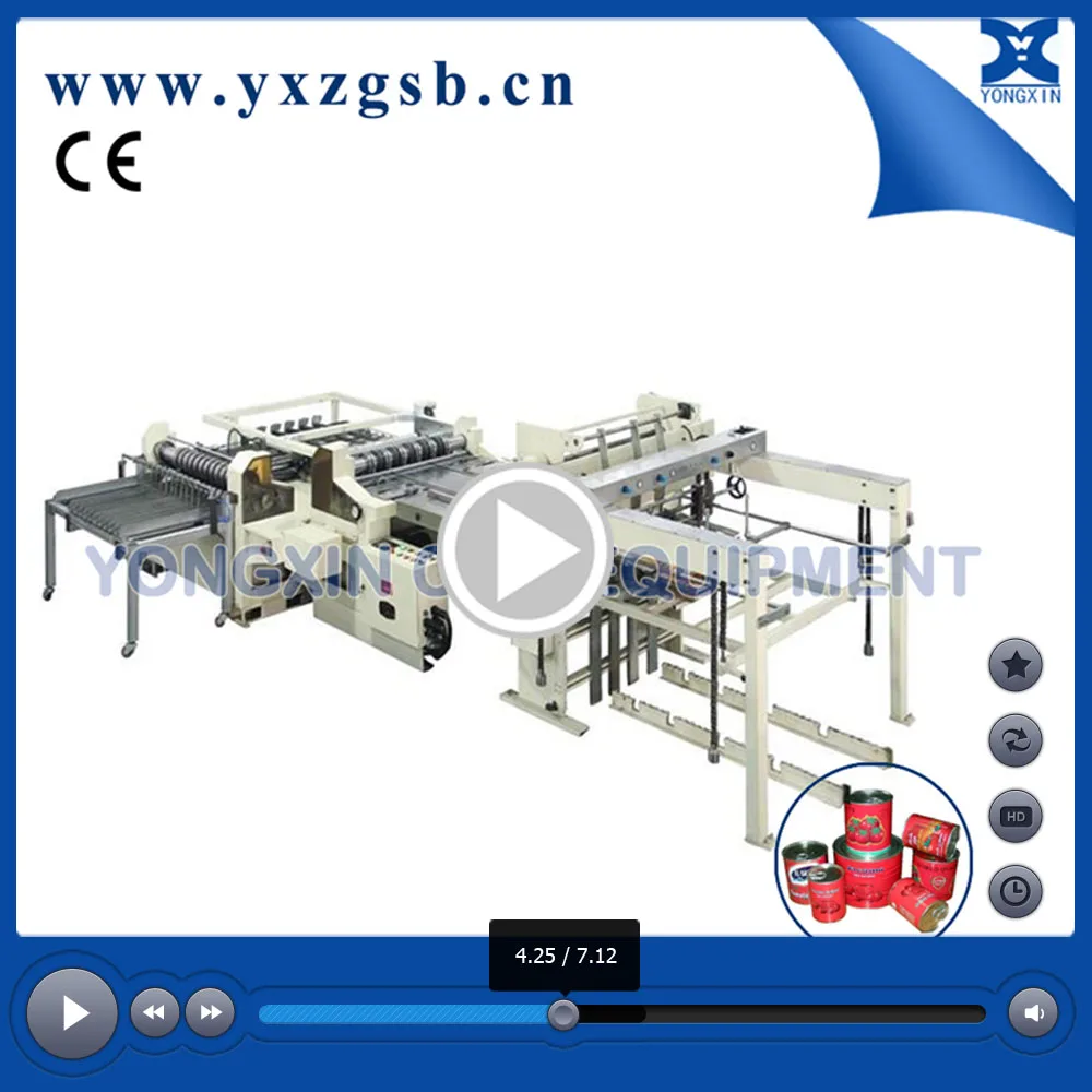 tinplate cutting shearing machine