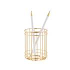 Mayco New Design Multifunctional Metal Desktop Organizer Storage Pen Container Metal Pencil Pen Holder