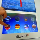 High Quality video brochure card with hd touch screen 7 inch digital lcd video brochure for advertising invitation