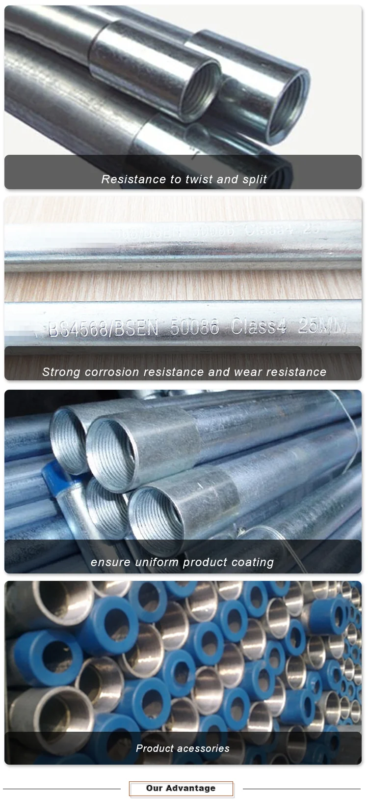 Rmc Galvanized Electrical Conduit Hot Galvanized Steel Pipe Prices