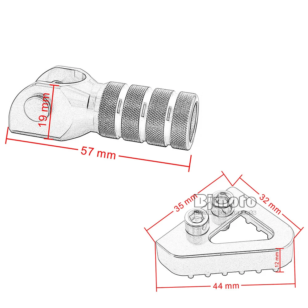 Gear Shifter Shift Lever Tip Rear Brake Pedal Step For KTM SX EXC XCF XC XCW SXF EXCF SMR LC4 Enduro 125 250 300 350 400 450 500 (8)