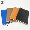 OEM Logo Available A5 PU Leather Soft Cover Lined Note Book Diary Paper Notebook