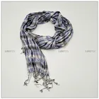 Summer Scarf Designer Scarf Zhejiang Manufacturer Spring Summer Check Crinkle Lady Scarf