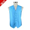 Fashion blue Silk Men's Wedding Vest & Waistcoat