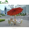 Hot sale custom logo beach wooden frame 3m outdoor garden umbrella wholesale