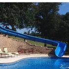 Aqua Outdoor Playground Equipment Fiberglass Water Slide For Sale