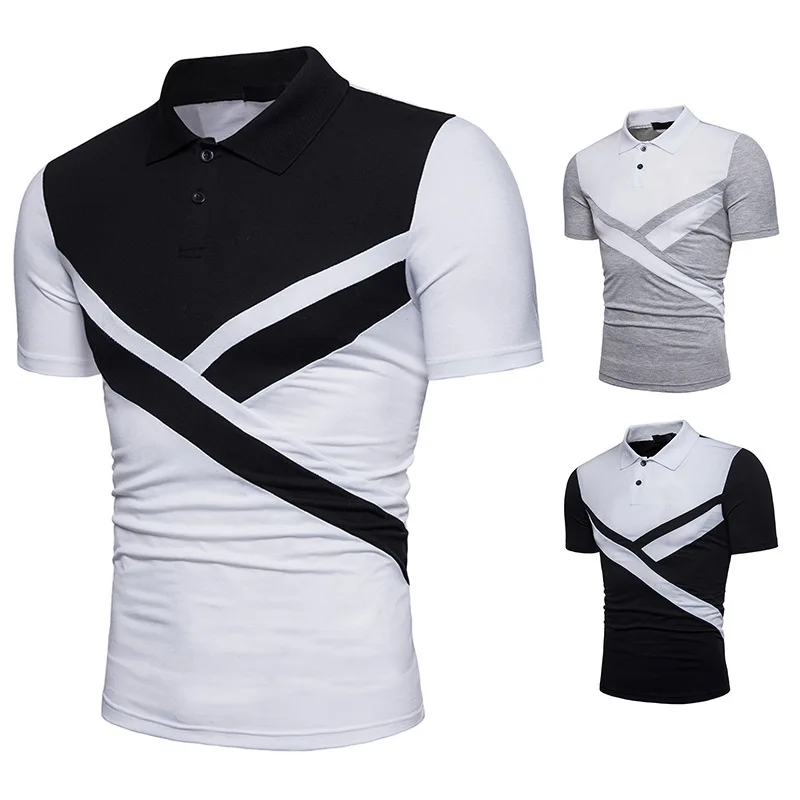 P139 2018 latest design three colors combination mens polo shirt, White , black
P139 2018 latest design three colors combination mens polo shirt, White , black