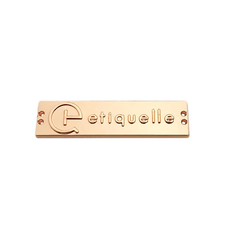 Sewing design custom rose gold raised logo metal clothing label, Rose gold or as your request
Sewing design custom rose gold raised logo metal clothing label, Rose gold or as your request