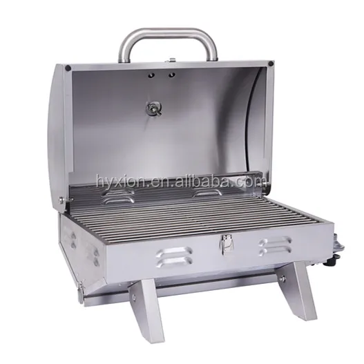 Outdoor stainless steel table top bbq gas grill/tabletop grill gas bbq