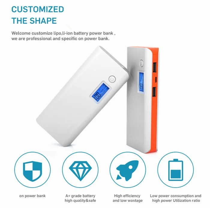 MIQ Power Bank 10000mAh Mobile phone Power bank Portable Charger 10000 mAh External Battery Pack Charge Treasure - ANKUX.COM