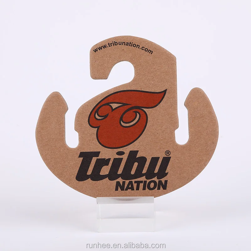 100% Recycled Paper Cardboard Shoes Hangers Customized Printing Eco Friendly