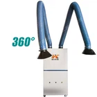 Portable air purifier hepa filter fume purifying smoke machine mobile gas mixer welding fume extractor