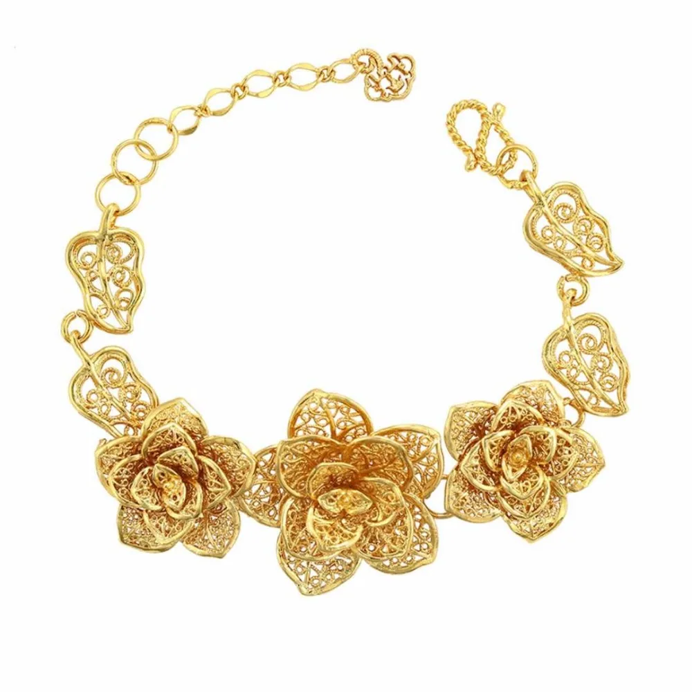 75823 xuping 24k gold plated flower shape jewelry bracelet for women, 24k gold color
75823 xuping 24k gold plated flower shape jewelry bracelet for women, 24k gold color
