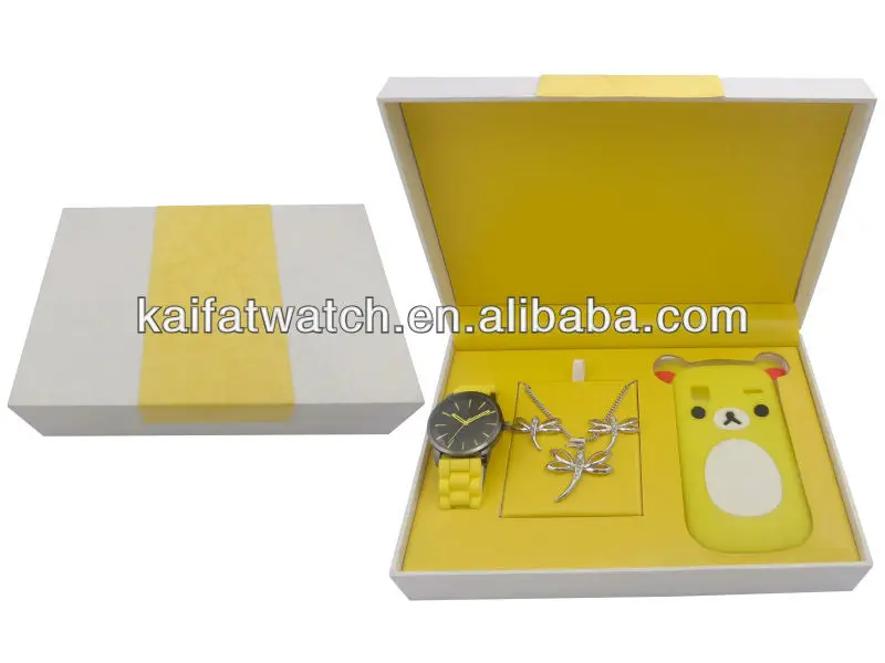 strict quality oem charm watch valentine gift set for ladies