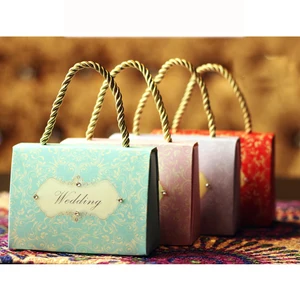 new products cheap wedding gift for guest candy box with fabric