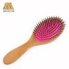 Common Family New style hair brush with long wood handle